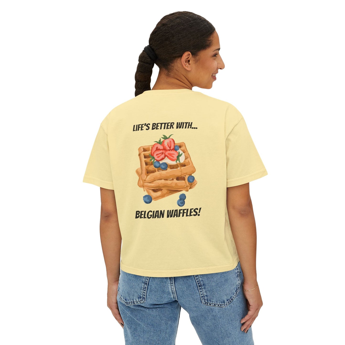 Women's Boxy Tee Belgium Collection Printify