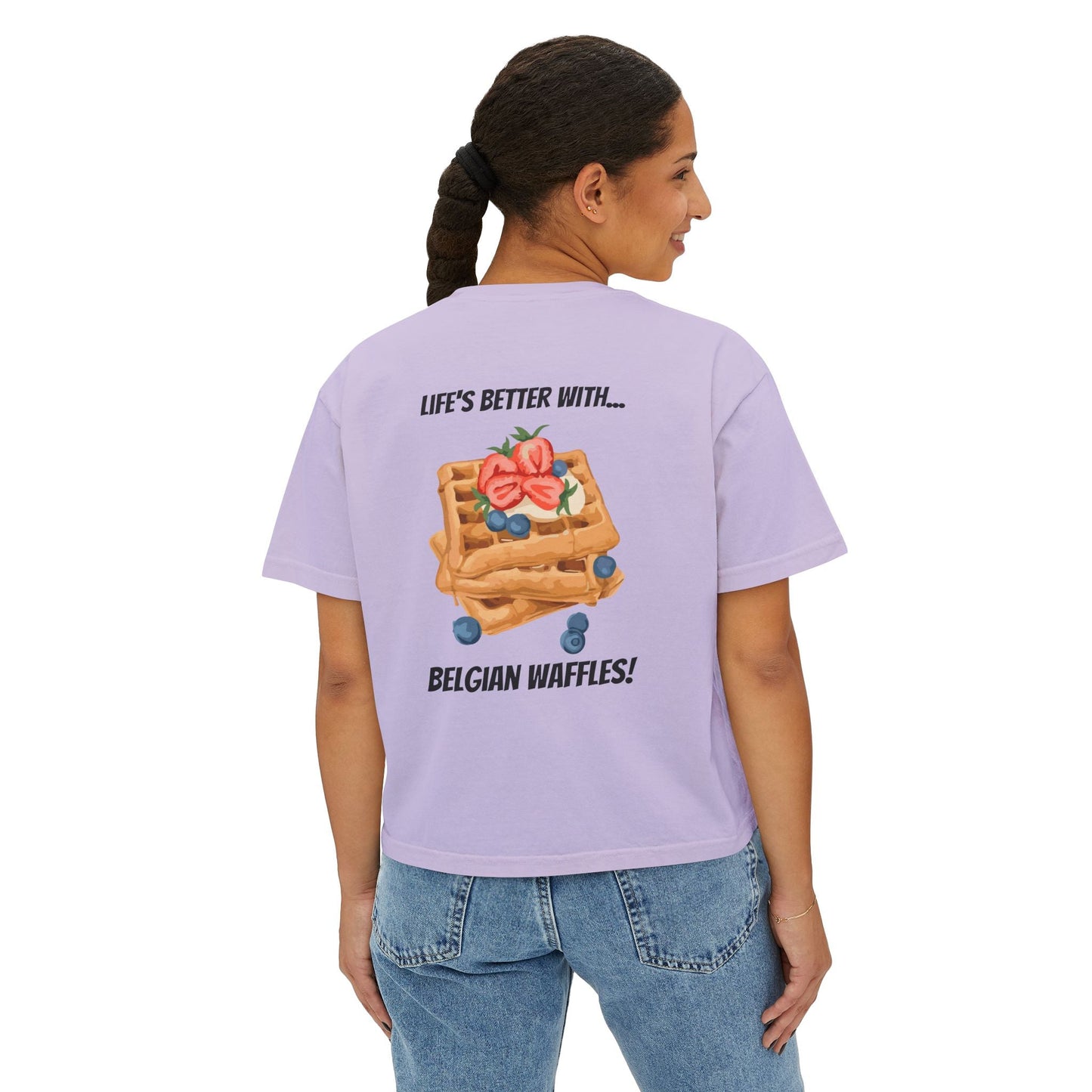 Women's Boxy Tee Belgium Collection Printify