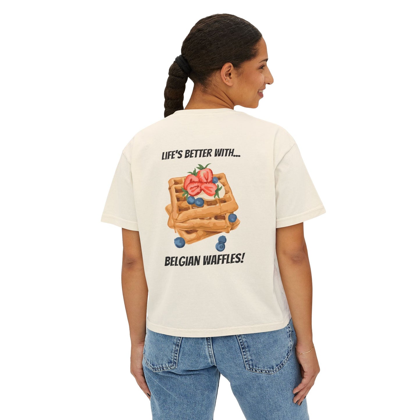 Women's Boxy Tee Belgium Collection Printify