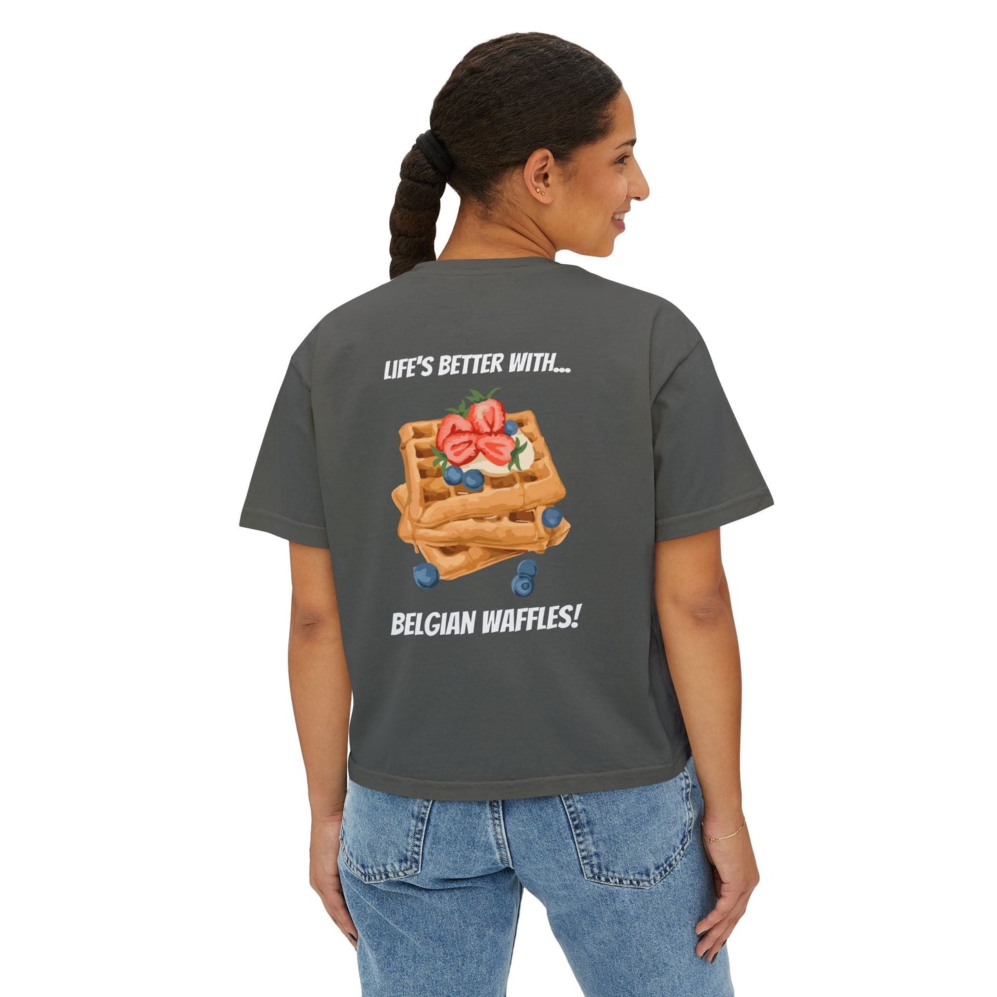 Women's Boxy Tee Belgium Collection Printify