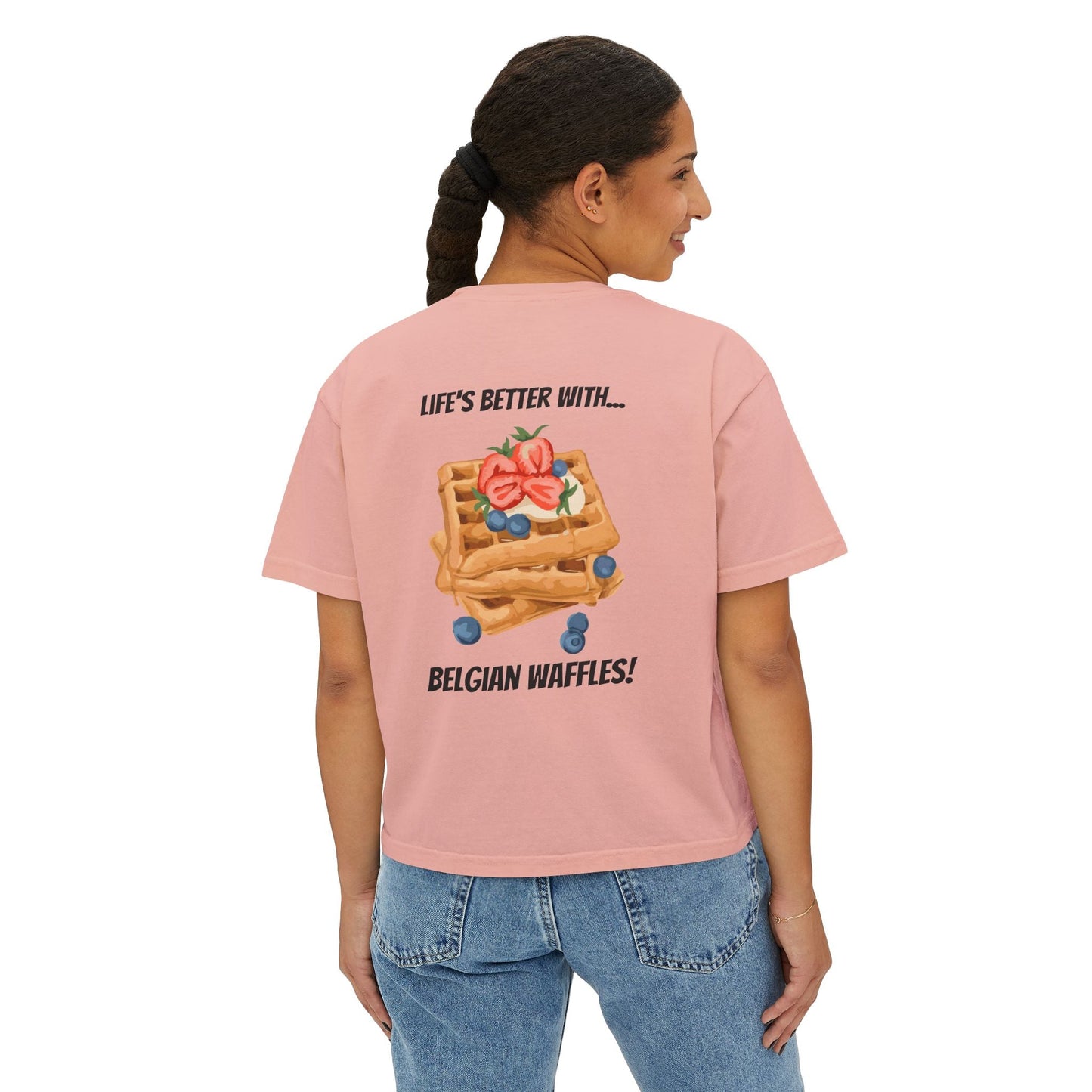 Women's Boxy Tee Belgium Collection Printify