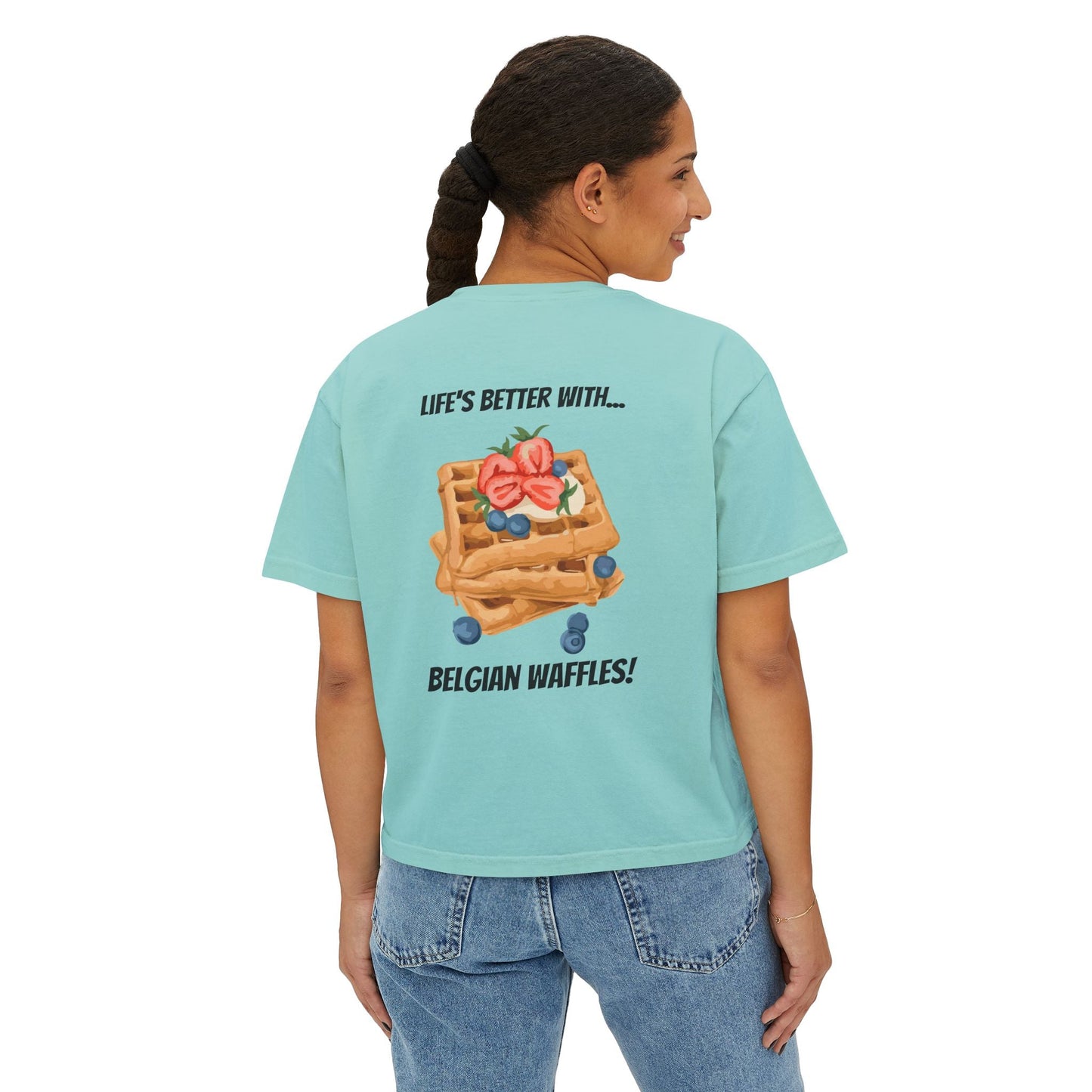 Women's Boxy Tee Belgium Collection Printify